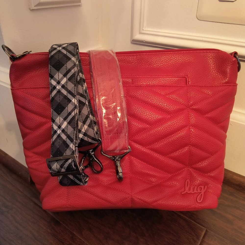 Lug Poppy Red Vegan Leather Flare XL